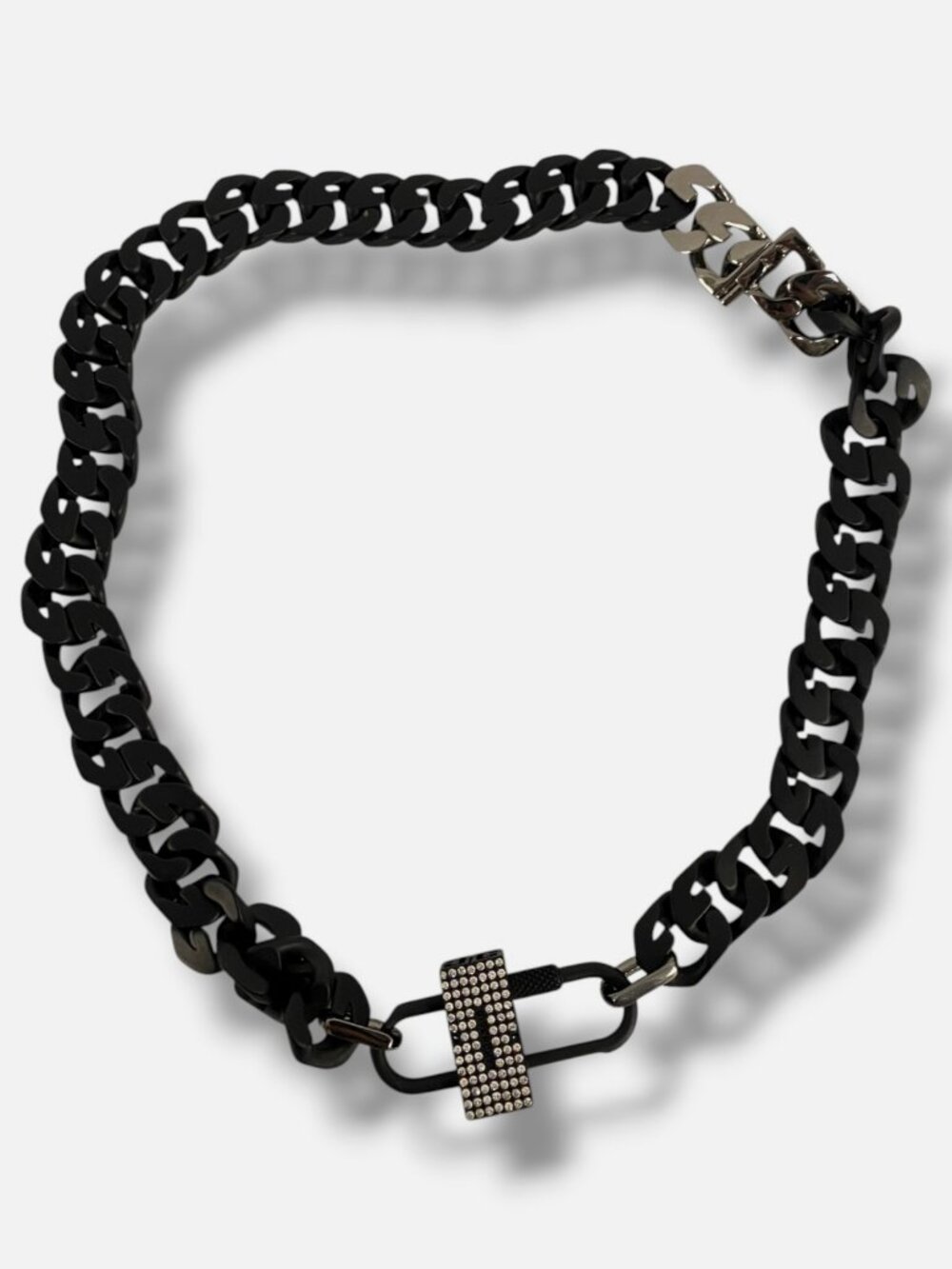 Givenchy Women's Black Crystal Pavé G-Chain Necklace